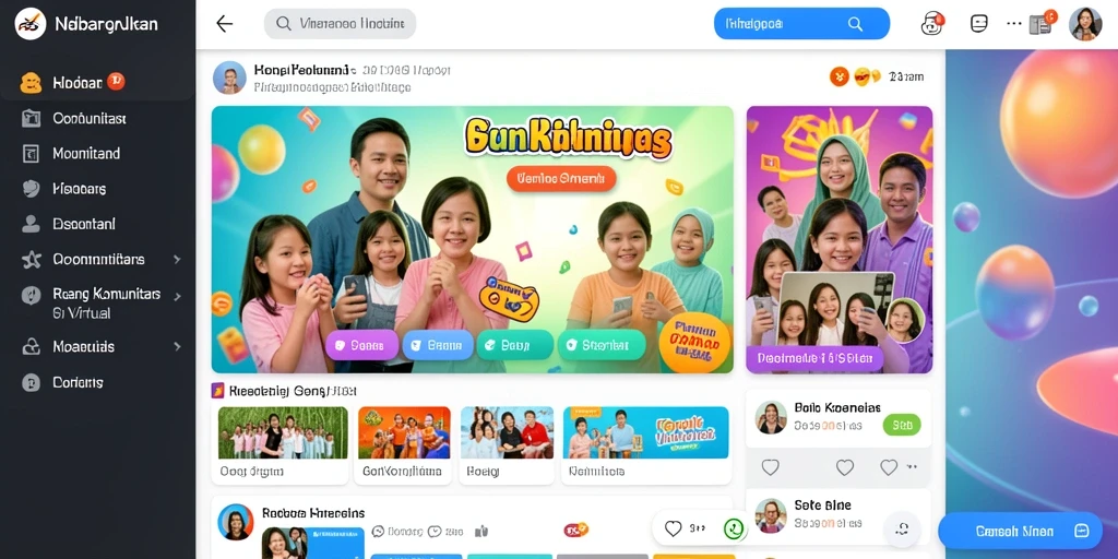 Tampilan antarmuka yang modern dan menarik.