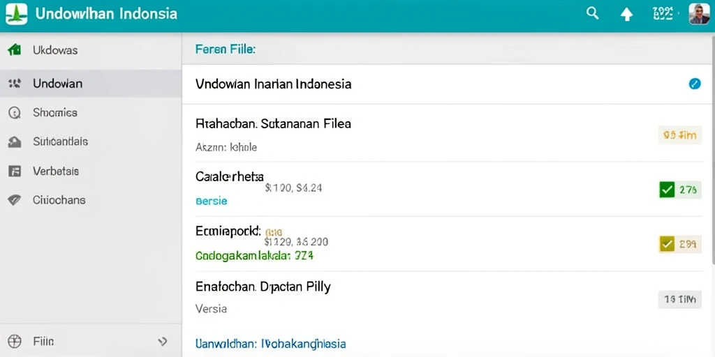 Tampilan antarmuka yang intuitif dan bersih.
