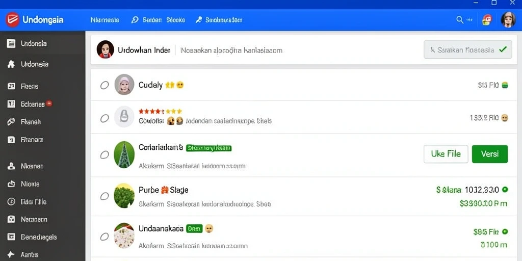 Screenshot menunjukkan tampilan antarmuka pengguna yang menarik.