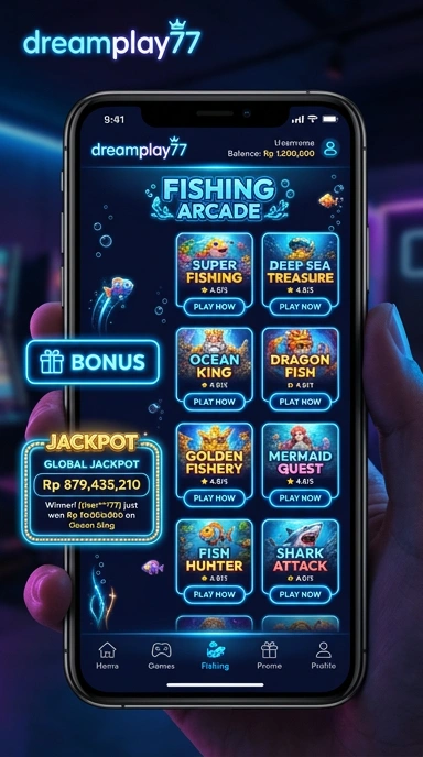 Pratinjau antarmuka dreamplay77 — aplikasi APK resmi Android v1.6.5